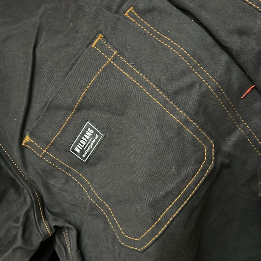 New Wildfang Essential Short Sleeve coverall Large Black / yellow XL - Picture 5 of 5